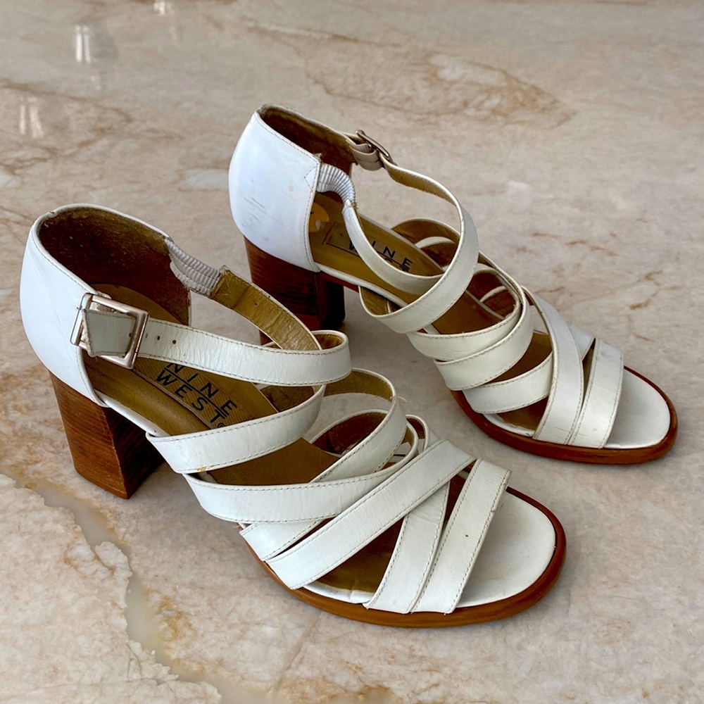 White Leather Sandals
